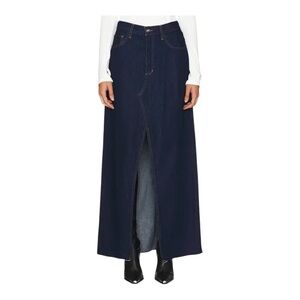 FAVORITE DAUGHTER The Sunny Low Slung A line Maxi Denim Skirt Size 26 NWT
